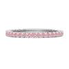 Pink CZ Eternity Band Women Wedding Ring - 925 Sterling Silver