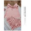 Solid Color Ice Silk Pajamas for Women, Thin Home Suspender Shorts Set, Sexy and Light Two-piece Home Wear Set