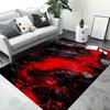 Tapis 3D Lave Magma Volcan pour Décor de Chambre Tapis de Grand Espace pour Salon Tapis de Sol Antidérapant de Chevet Paillasson d'Entrée de Maison