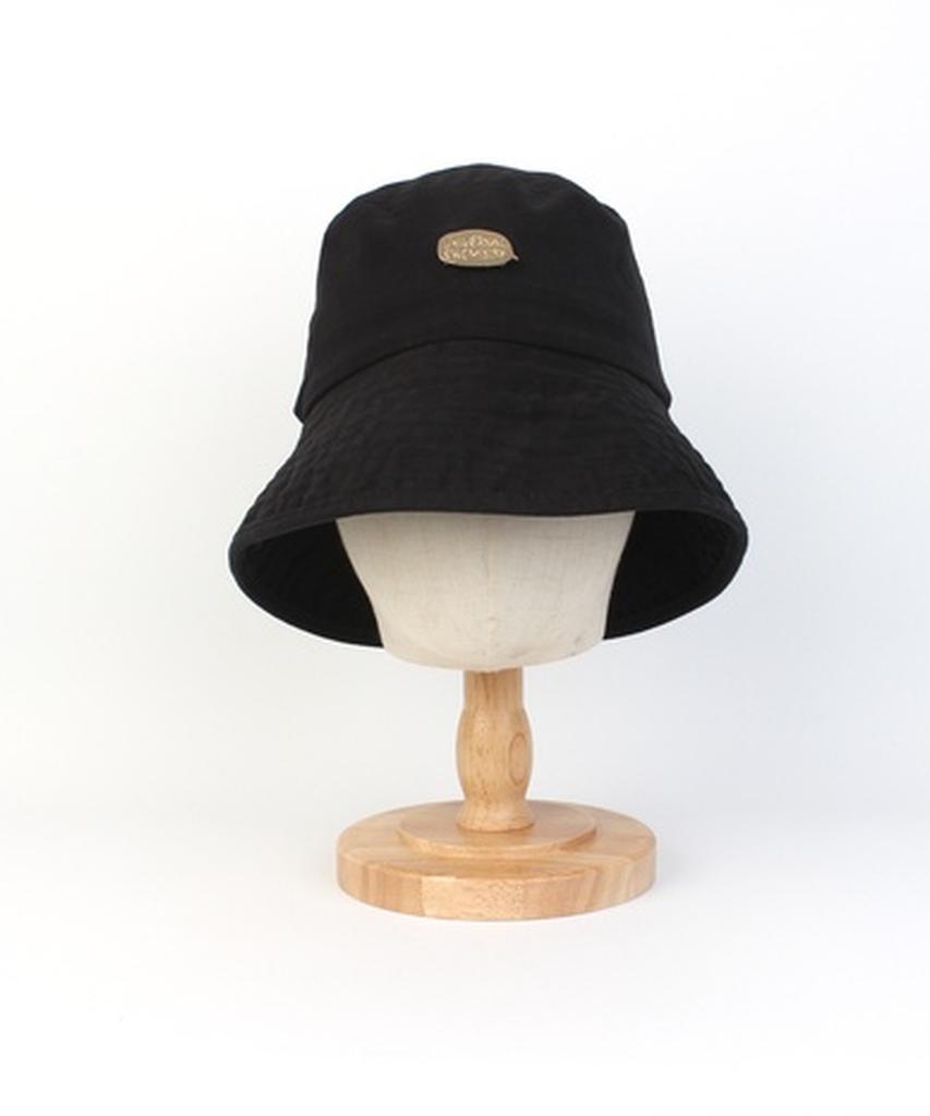 Washing Black Overfit Bucket Hat