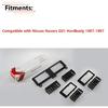 RLB-HILON Dashboard Heater Air Vent Grille Set Compatible With Nissan Navara D21 Hardbody Pickup 1986 To 1997 Year, Black Color