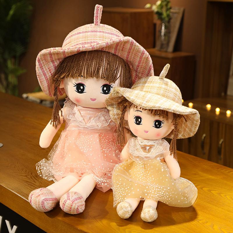 Adorables poupées en peluche avec vêtements pour enfants, jouets pour filles, jouets en peluche, jouets de dessin animé doux