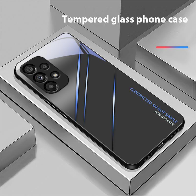 Verlauf Riss Rot Für Samsung Galaxy S 8 9 10 20 Plus 21 FE 22 23 24 Ultra S7 Edge Schwarz Gehärtetes Glas Handyhülle Hartschale