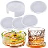 Coaster Silicone Resin Mold Coaster Storage Box Round Square Octagon DIY Art Craft Cup Mats Making Mould