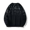 Heren Lente en Herfst Lange Mouw Ronde Hals Pullover met Letterprint Lange Mouw Ademend Opstaande Kraag Lange Mouw