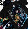 Giyu Tomioka T-Shirt Demon Slayer Kimetsu No Yaiba Κορίτσι Τρόμου Άνιμε Δώρο Μπλούζα