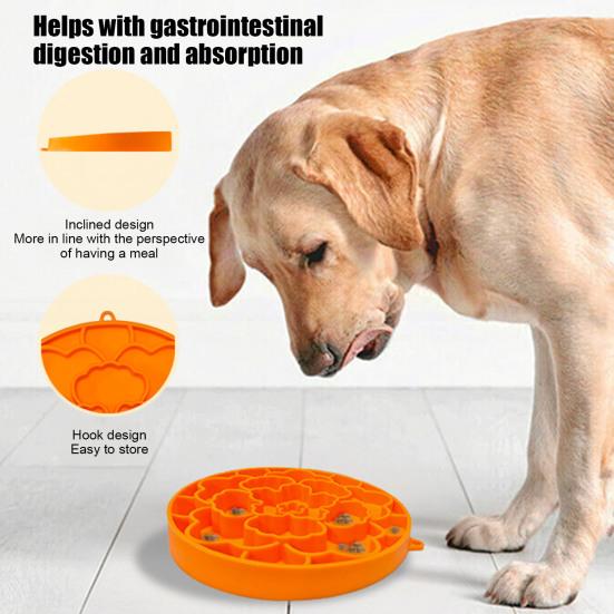 Pet Slow Feeder Mat Soft Silicone Dog Lick Mat Prevents Choking Slow Feeder