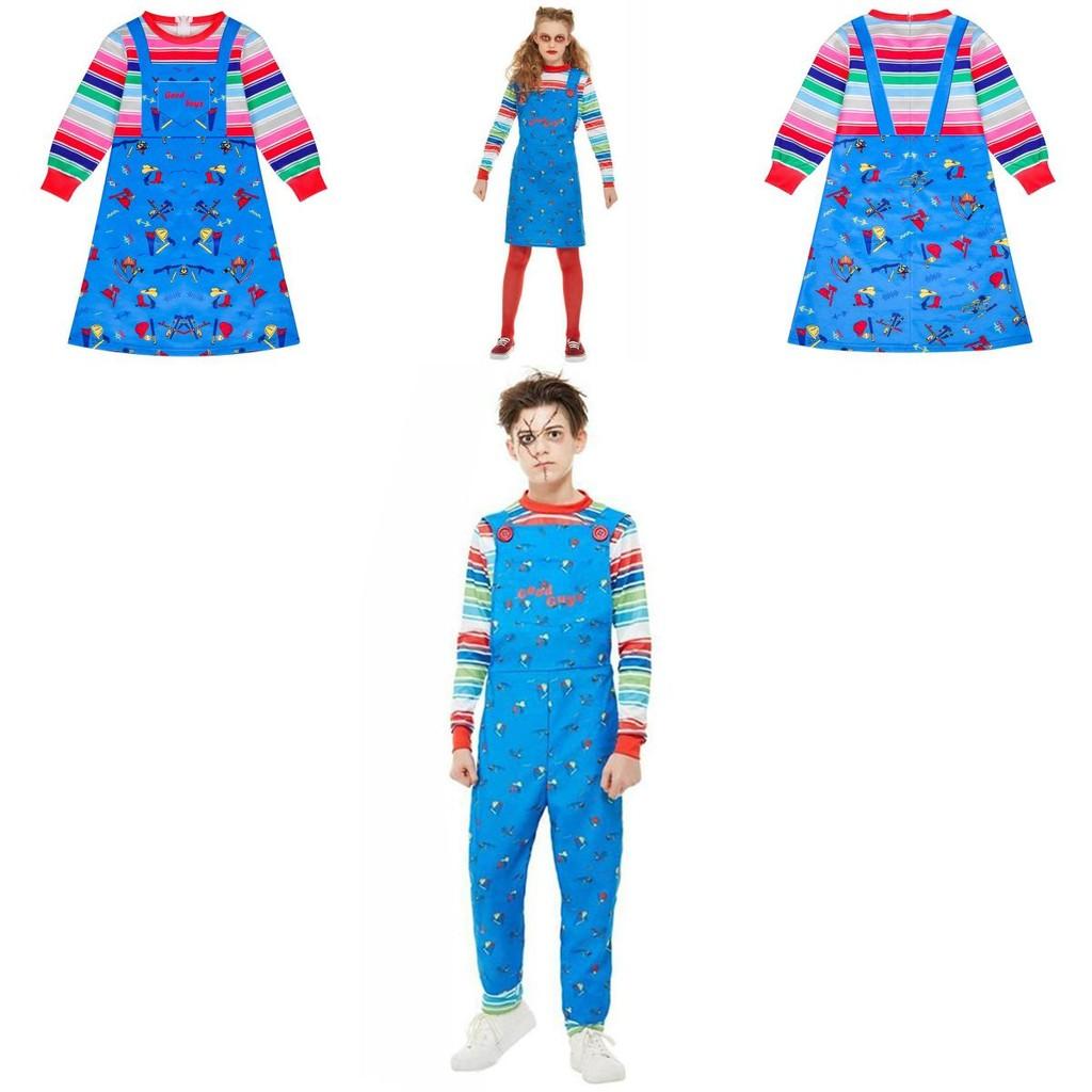Entzückendes Chucky Kostüm für Kinder mit weichem Anzugmaterial, lizenziert von Child's Play