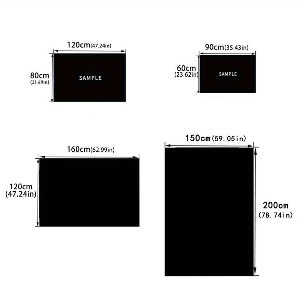 Bold White Logo Design Floor Mat Suitable for Outdoor Entryway Dining Room Playrooms Anti-slip Rug Decorate Offices Perfect Gift for Women/Men
