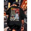 Son Goku Dragon Ball Anime Japonais Homme Femme T-shirt d'Été Harajuku Rétro Manches Courtes Ample Oversize Décontracté Confort Y2k Haut