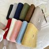 New Narrow Version Japanese Wool Scarf Women's Winter Warm Solid Color Knitted Scarf Student Korean Version Couple Versatile