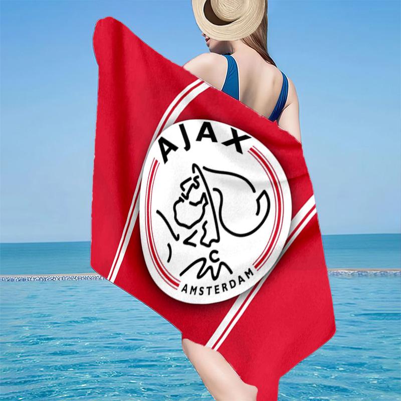 1PC Ajax Amsterdam Crest Beach Towel - Soft, Absorbent Microfiber, Lightweight, Ideal for The Beach, Parties, Travel, Camping Fan Gifts