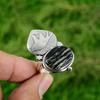 Natural Silver Leaf Jasper 925 Silver Statement Bird Stackable Boho Ring Jewelry