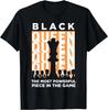 Womens Black Queen Chess Most Powerful African American T-Shirt
