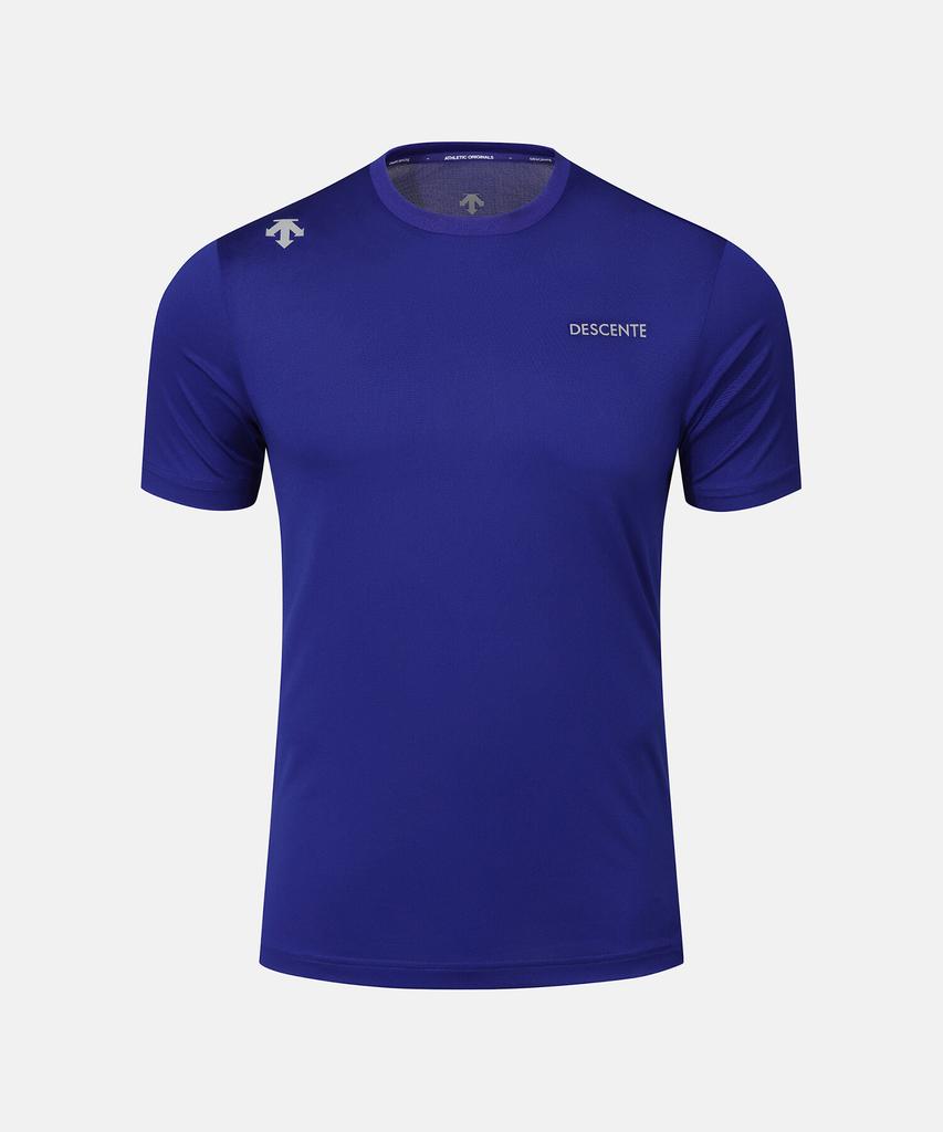 DESCENTE Quick-Dry Short Sleeve T-Shirt Blue Sr323Rts77 (B Type)