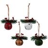 Christmas Tree Bells Hanging Ornament 4PCS Christmas Bells Hanging Decoration for Door Wreath Window Indoor and Outdoor