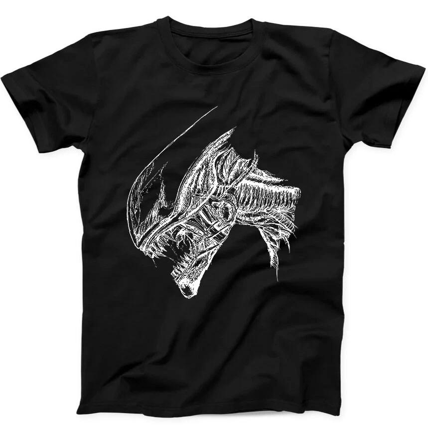 Aliens Xenomorphs Tête Wariior Film Culte Années 80 Cadeau Sci-Fi T-shirt Noir 15