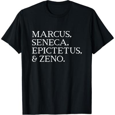 Stoicism Design - Marcus Aurelius, Seneca, Epictetus, Zeno T-Shirt