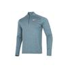 Camiseta deportiva de manga larga con media cremallera Dri-Fit Element para hombre, azul, DD4757-058