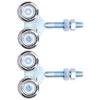 2Pcs Door Hanging Wheel Pulley Roller Glass Door Accessory for Barn Door Diameter 35mm