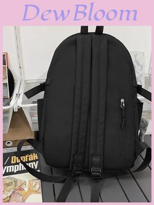 Nylon School Backpack For Teens With Design And Laptop Storage For Campus Use