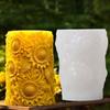 Non-Stick Candle Silicone Mold Flexible 3D Carved Pattern Floral Mold DIY Resin Crafts Blossoming Flower Epoxy Resin Mold