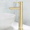 Gebürstetes Gold Edelstahl Waschbeckenarmatur Luxus Badezimmer Waschbecken Warm- und Kaltwasser Mischarmatur Einhebel Küchenspüle Mischarmatur
