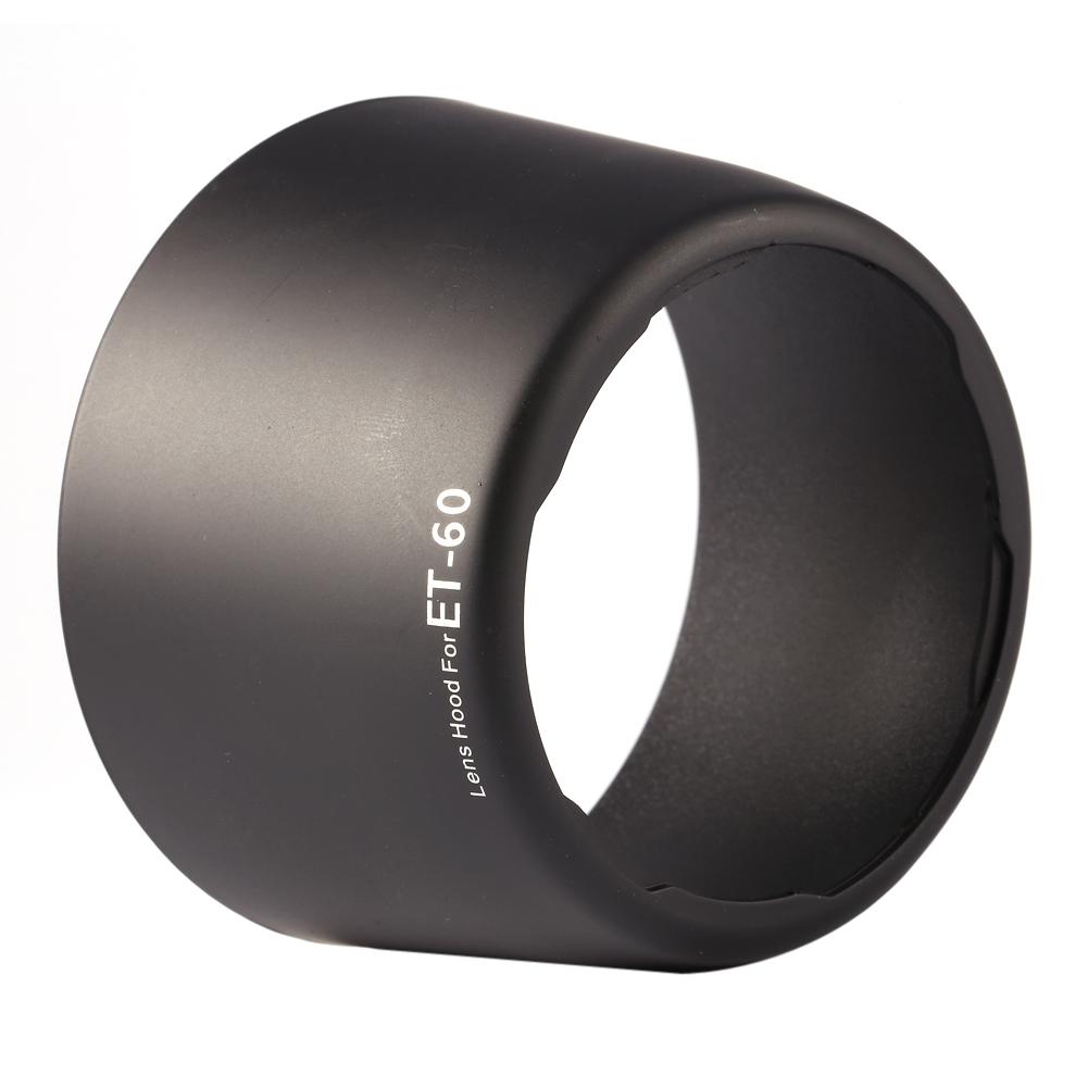 Black Professional Replacement ET60 Lens Hood For F/4-5.6 75-300mm F/4-5.6 USM