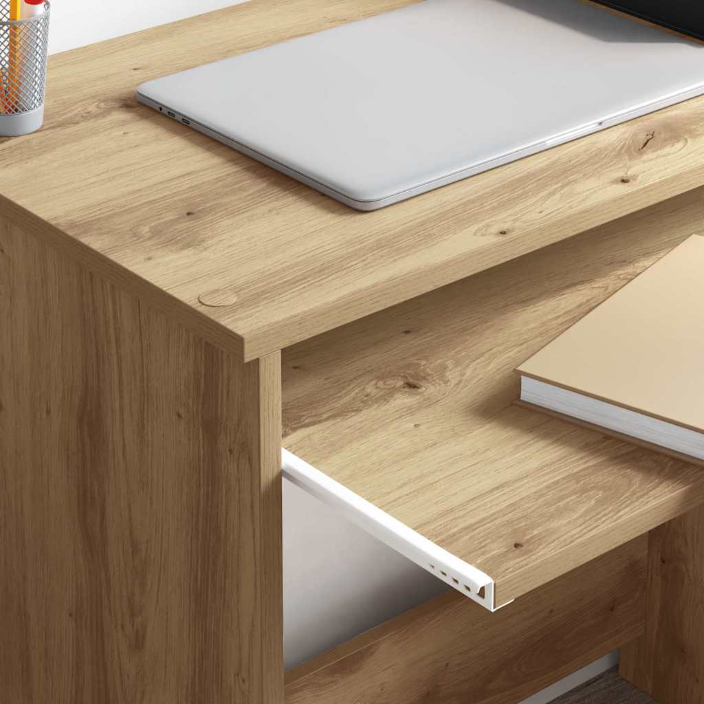 Artisan Oak Desk 120.5 X 44 X 88.5 Cm Engineered Wood