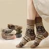 Pomroom Winter Cozy Nordic Knit Pattern Socks