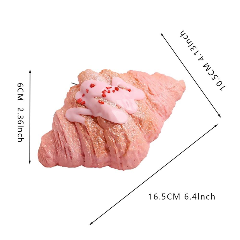 1PCS Slow Rebound Praiseworthy Bread Kneading Simulation Croissants Pop Puffs Food Model Shooting Props Window Ornaments
