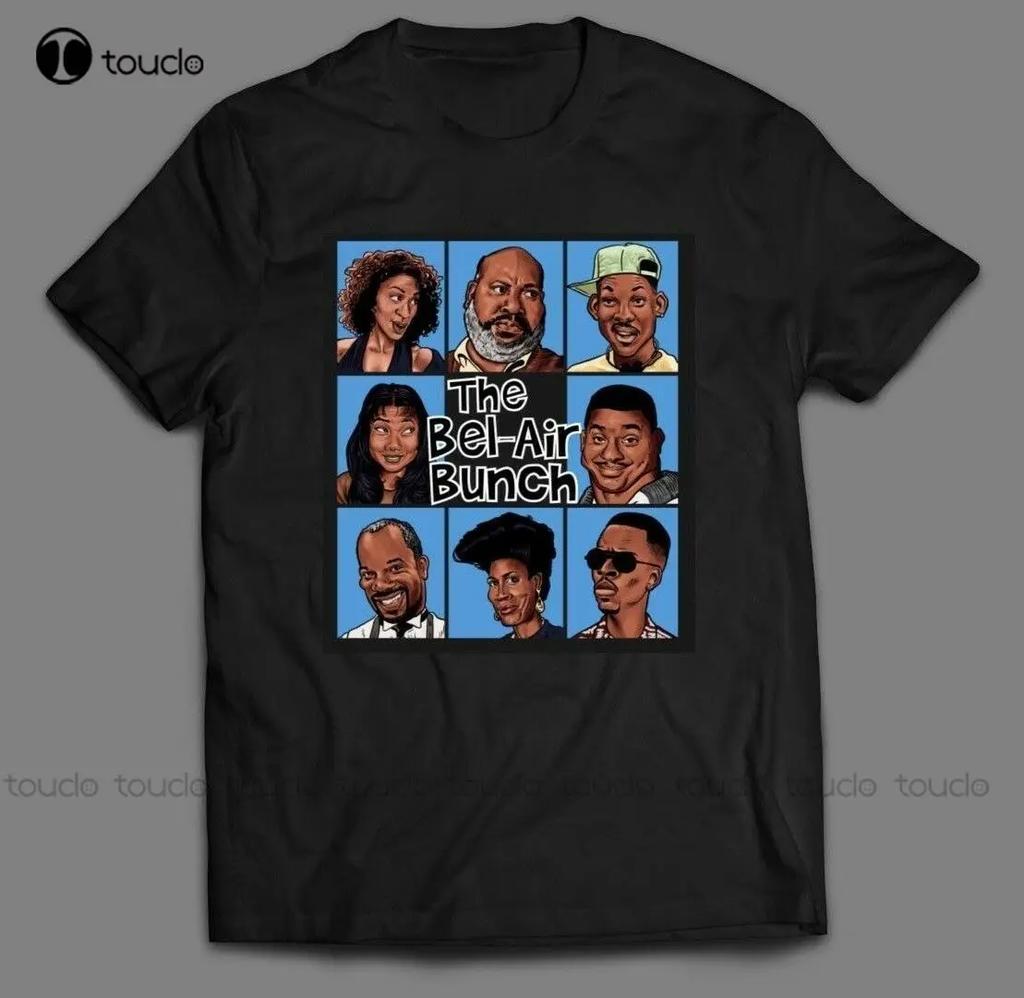 Fresh Prince Of BelAir Parody The BelAir Bunch TShirt Full Front Unisexy Sizes OversizedShirts For Unisex New Popular Tshirt