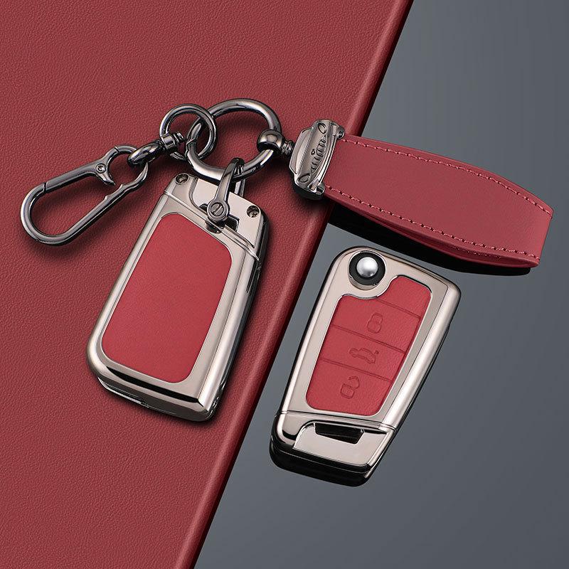 Housse de clé Volkswagen Lavida Plus, Sagitar, Bora, Lamando 23/24 - Coque de protection pour les nouveaux modèles Sharp & New Yi