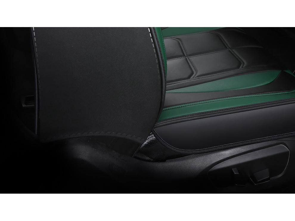 Nappa Leather Universal Car Seat Cover Set - 8-Piece, Full Wrap, All-Season Compatibility