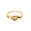 LAYERMOOD 24 Center Mini Heart Ring-gold