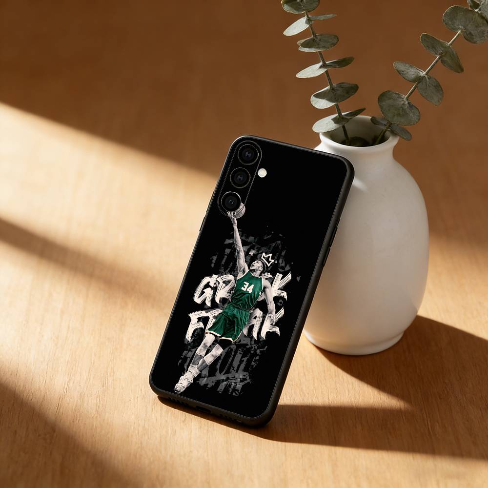 Basketball Greek Freak G-Giannis Phone Case For Samsung Galaxy A20,21s,22,31,32,52,53,72,73,80,91 Soft Black Shell