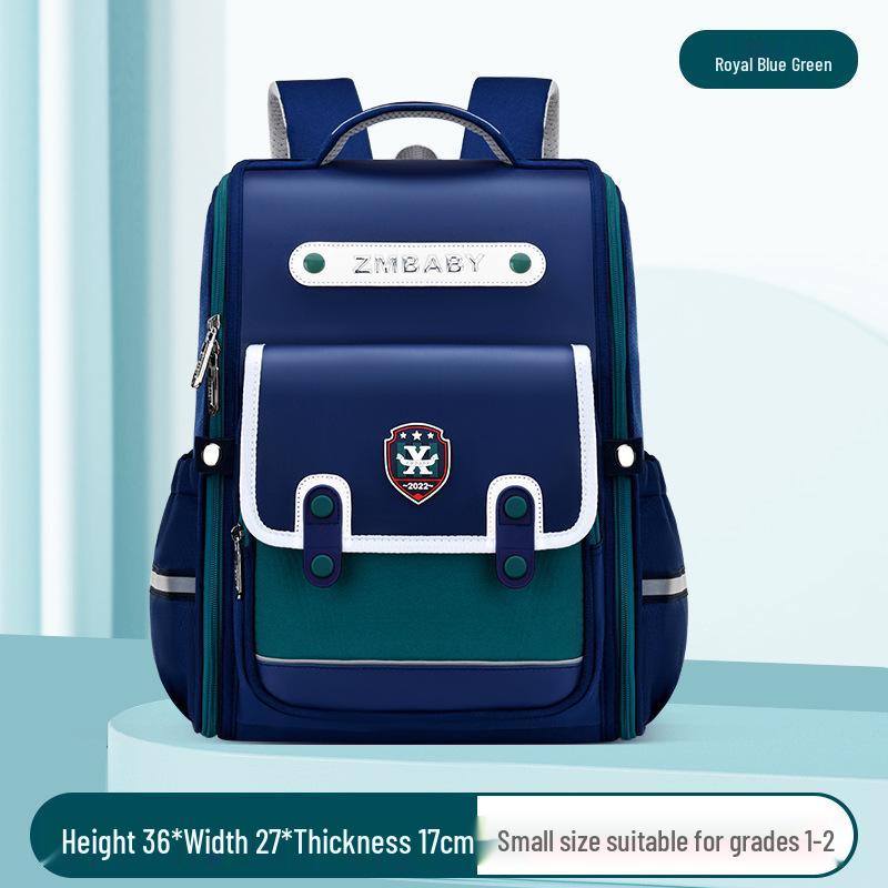 British Style Lightweight Backpack for Grades 1-3: Boys' & Girls' Sesame Design
