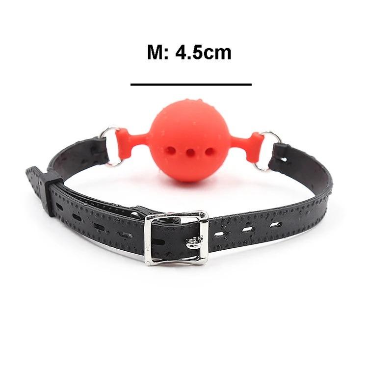 3 Sizes Soft Safety Silicone Open Mouth Gag Ball Bondage Slave Ball Gag Erotic Sex Toys For Woman Couples Adult Sex Games