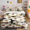 White Daisies with Leaves. Bedding Sets Duvet Cover Sets Duvet Covers Pillowcases(1 * Duvet Cover 2 * Pillowcases Without Duvet Insert)