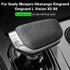 For Geely Monjaro Emgrand L Okavango Vision X3 X6 Car Gear Shift Knob Cover Alcantara Suede Protective Mat Interior Accessories