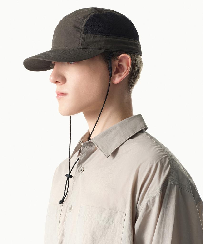 Musinsa Standard [City Leisure] Mesh Long Desert Cap [Mud Grey]
