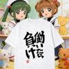 Anime Futaba Anzu Estampado Palabra China Estilo Unisex Cosplay Moda Verano Mujeres Camisetas Ropa Calle Harajuku Women tshirt