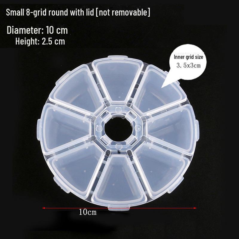 Multifunctional Clear Plastic Storage Box for Jewelry and Accessories