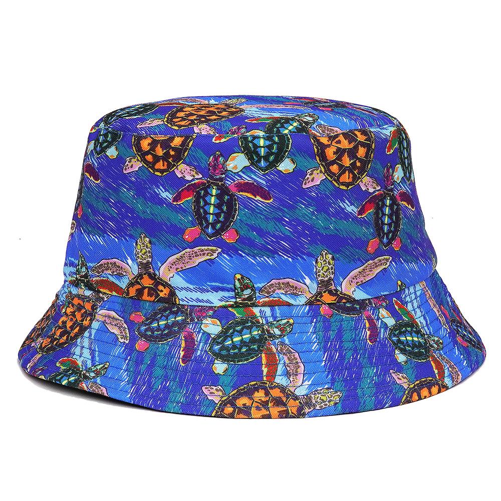XUANCUI Herstellung Sommer Outdoor Freizeitkappe Allover Print Erdbeerfrucht Fischerhut