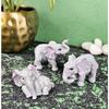 1 Satz (3 Stück) Elefanten Miniaturfiguren | Dekoratives Ausstellungsstück | Geschenk für Ihn/Sie, Muttertag, Zuhause, Schlafzimmer