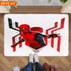 Bath Mat 1pc, Spider for Man Red Black Suit, MARVEL Flannel Rectangular Mat, Bathroom Non-slip Entrance Mat, Fun Door Decorati