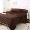 Travel Blanket Thick Warm Fleece Blanket Plush Soft Solid Color Sofa Blanket Comfortable Square Texture Bed Blanket Home Use