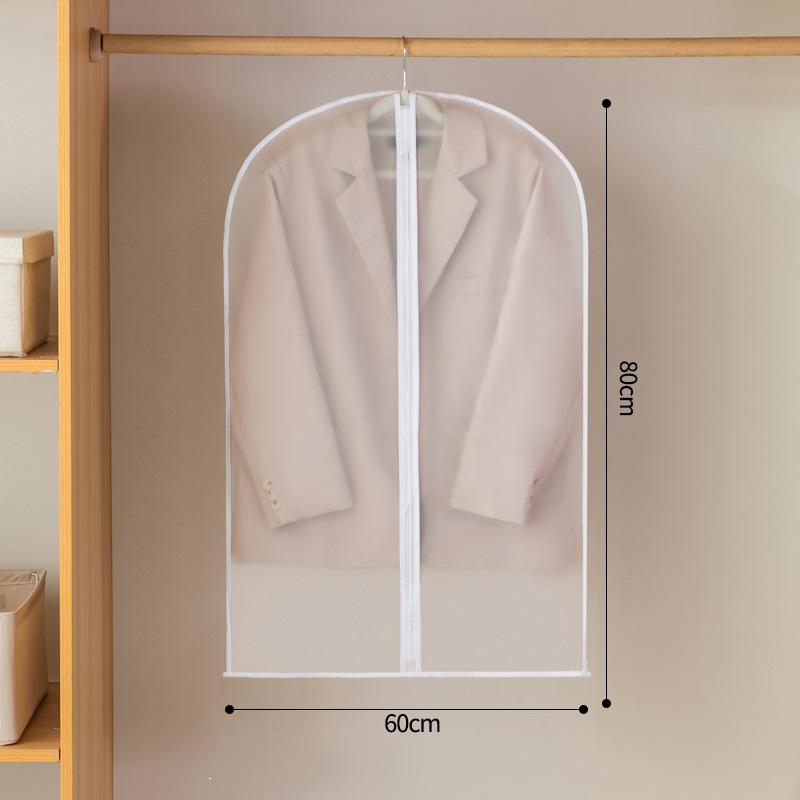 Clothes Dust Bag Transparent Washable Hanging Clothes Bag Coat Suit Dust Cover Clothes Organizer Protective Cover