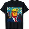 T-shirt z portretem Donalda Trumpa w stylu modern pop-art
